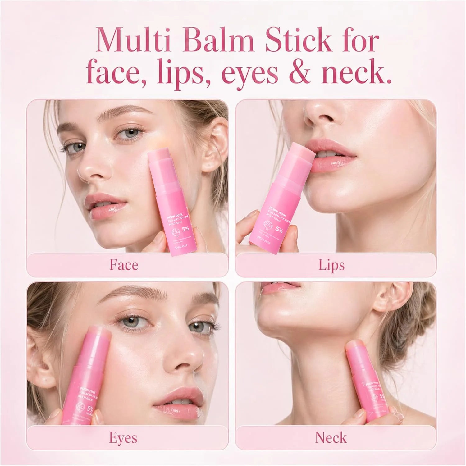 Collagen Hydrating Balm Stick – Face, Neck & Lip Care