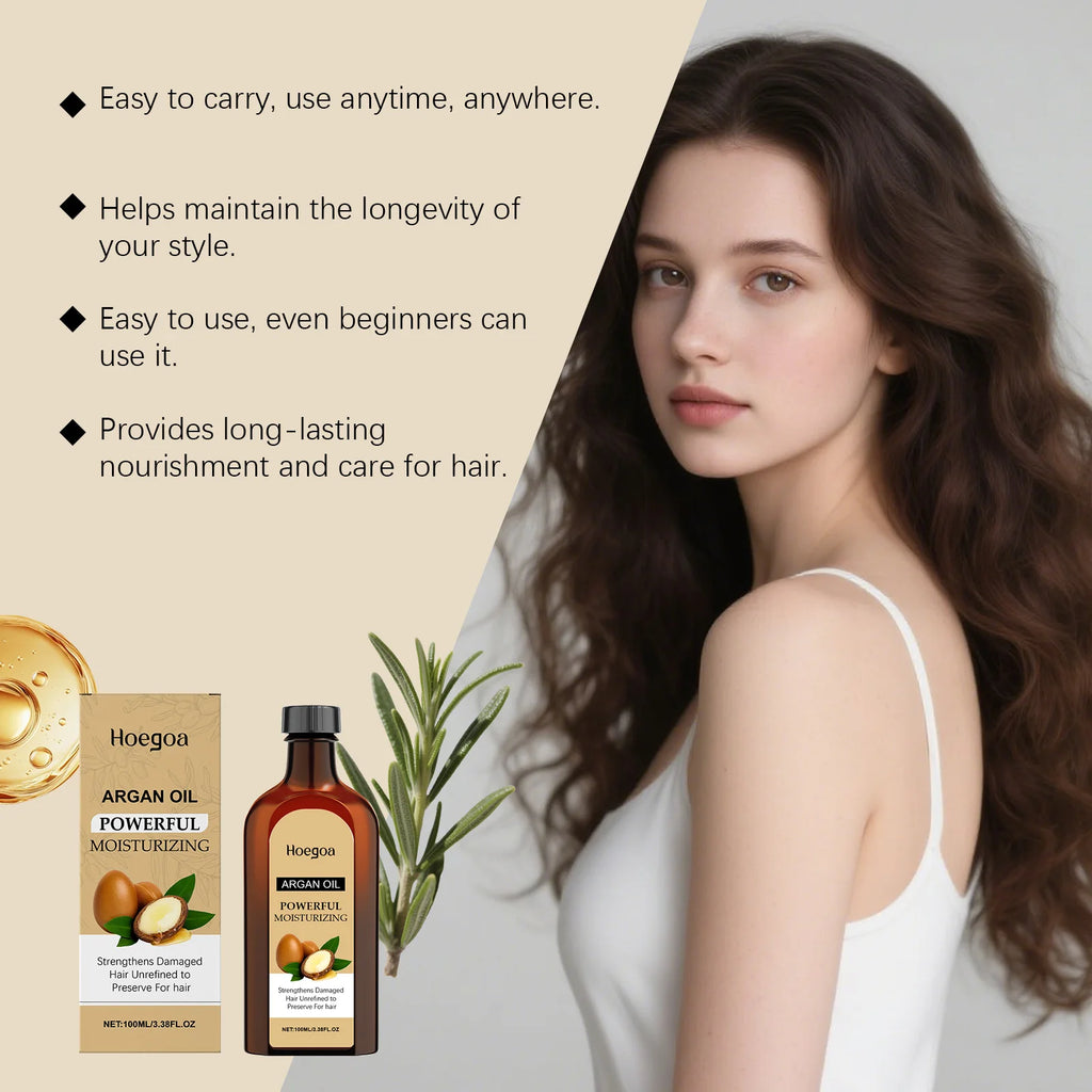 Huile d'Argan Pure du Maroc – Soin Capillaire 100ml