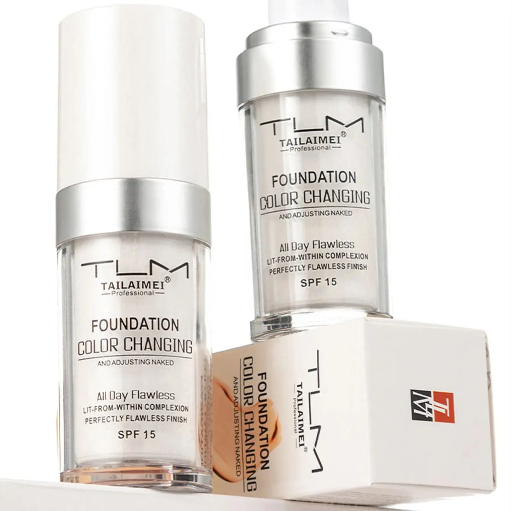 Color-Changing Foundation – Matte, Long-Lasting, 30ml