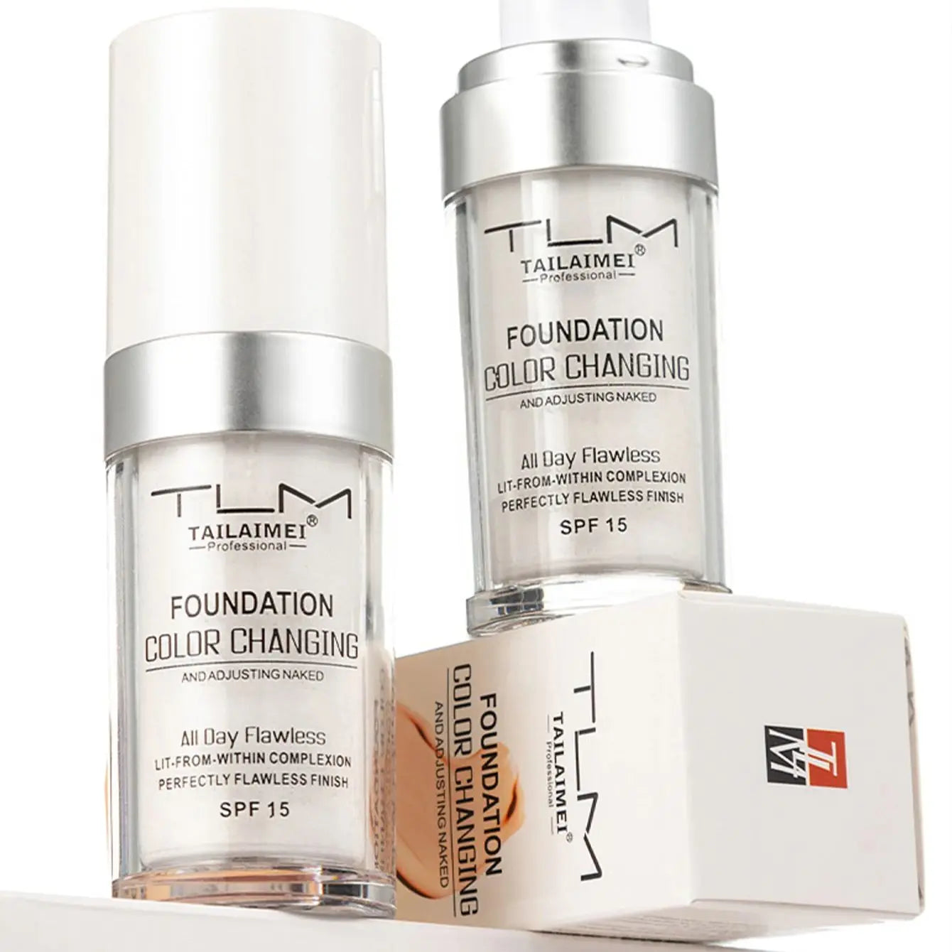 Color-Changing Foundation – Matte, Long-Lasting, 30ml