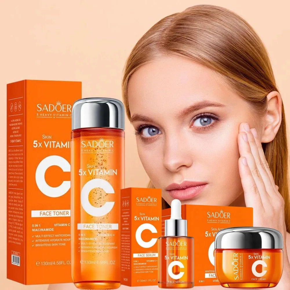 Vitamin C Brightening Serum & Cream Set – Korean Skincare