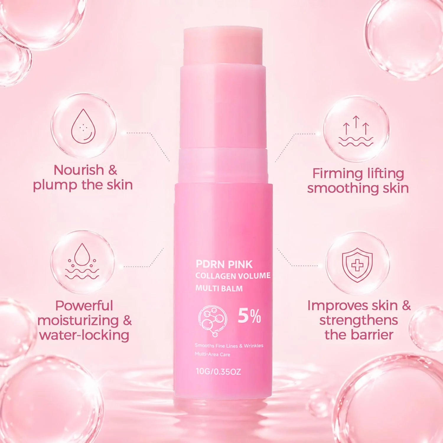Collagen Hydrating Balm Stick – Face, Neck & Lip Care