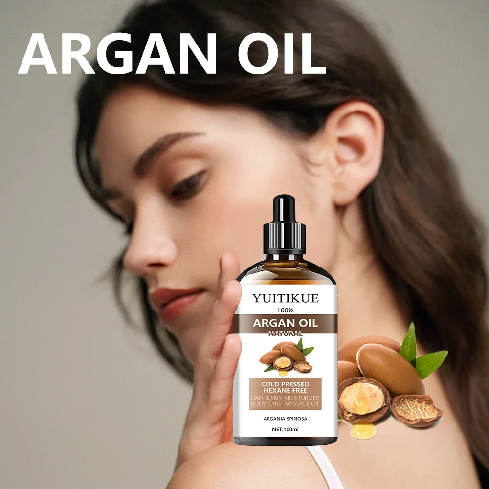 100% Natural Cold-Pressed Argan Oil – Hair, Skin & Body 100ml