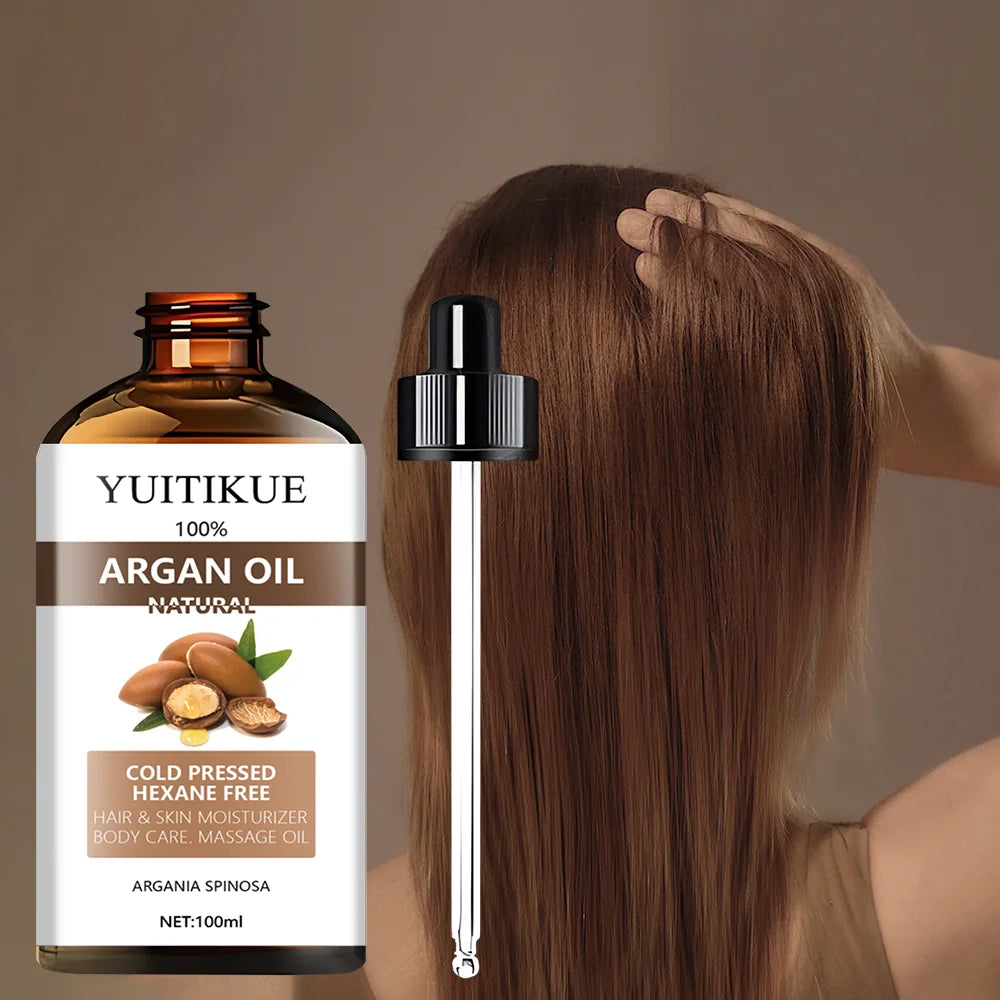 100% Natural Cold-Pressed Argan Oil – Hair, Skin & Body 100ml