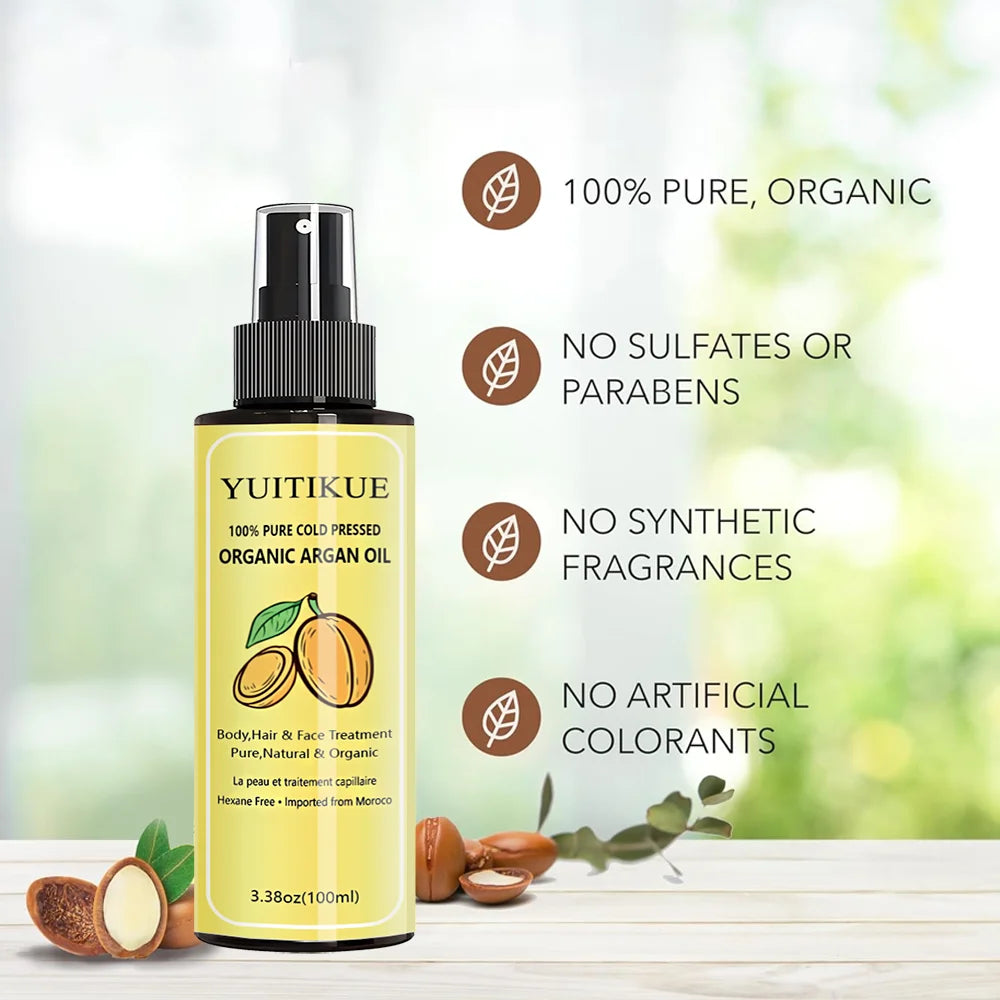 Organic Moroccan Argan Oil – Hair, Skin & Face 100ml