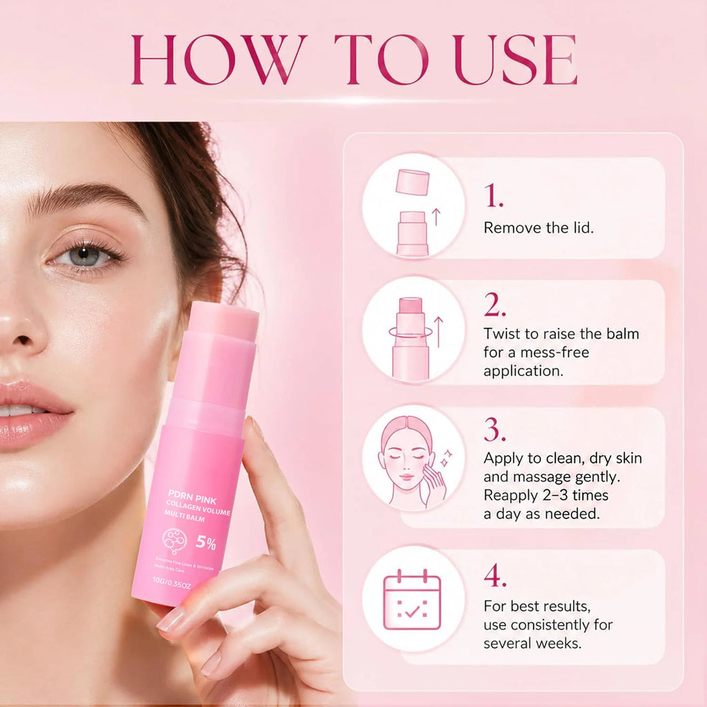 Collagen Hydrating Balm Stick – Face, Neck & Lip Care