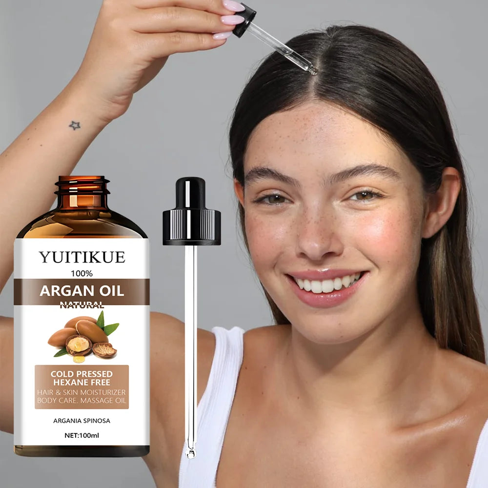 100% Natural Cold-Pressed Argan Oil – Hair, Skin & Body 100ml